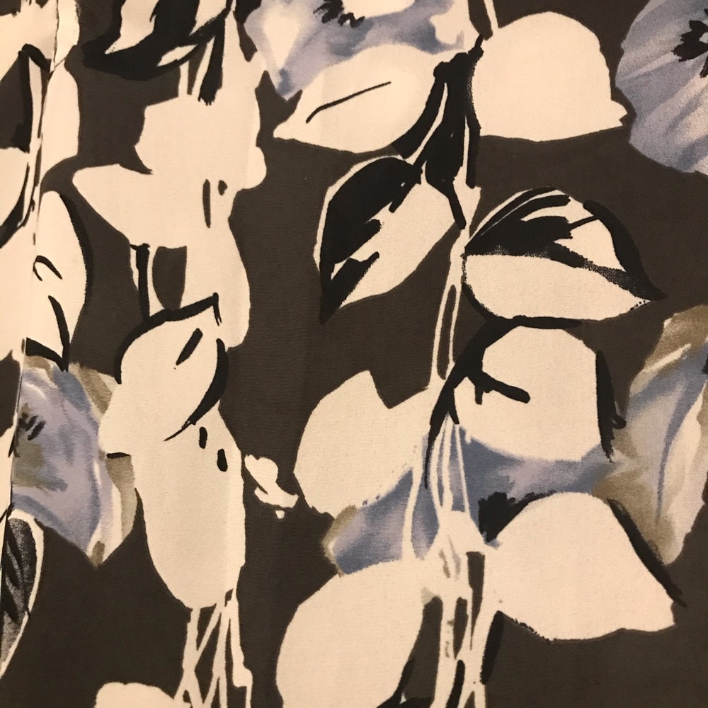Collective Concepts Purple Black White Blouse